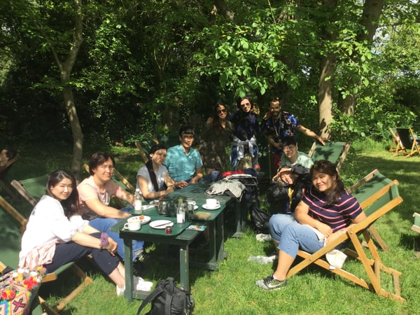 Students visit Grantchester